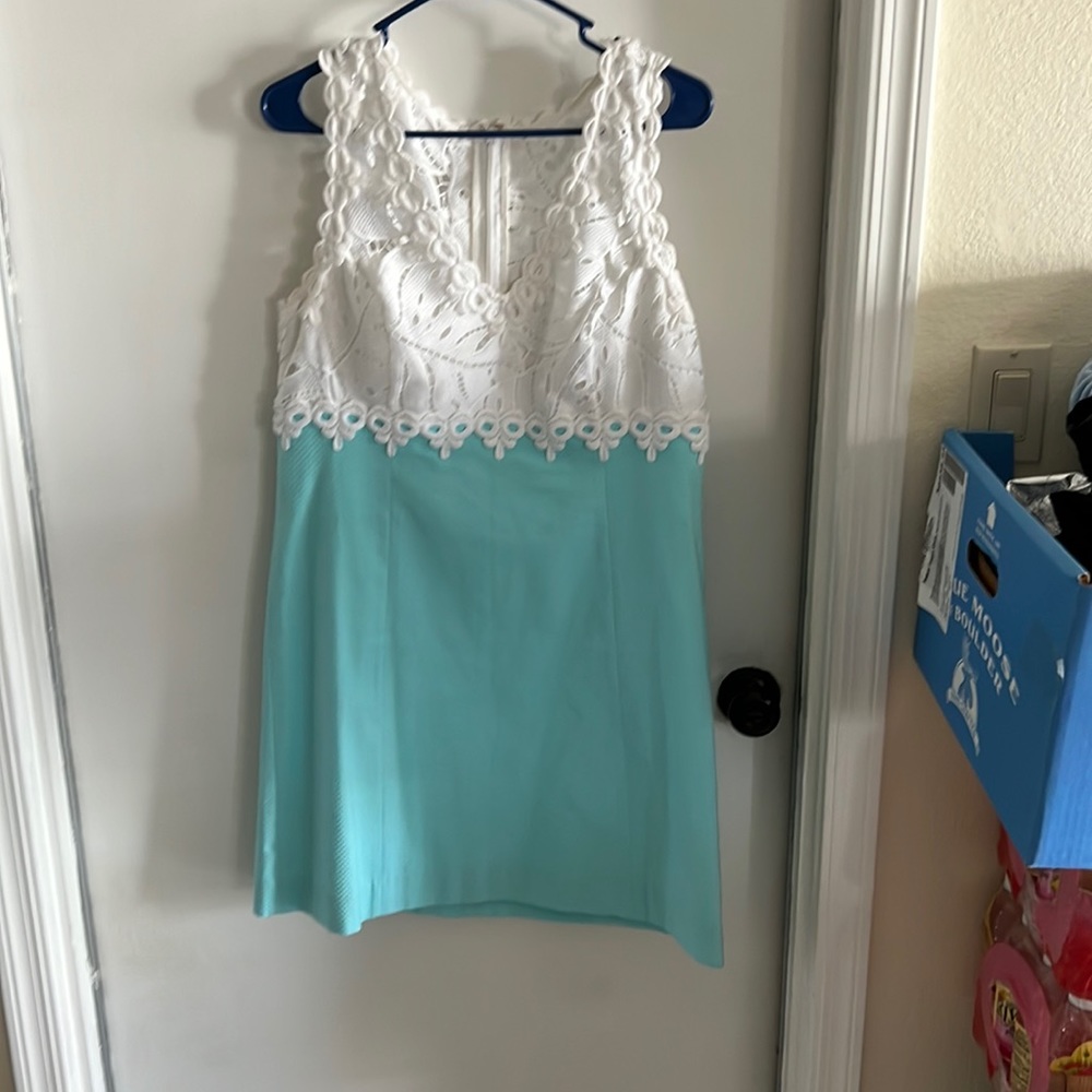 Lily Pulitzer Lace Top Tank Dress- Size 12- Like New Condition